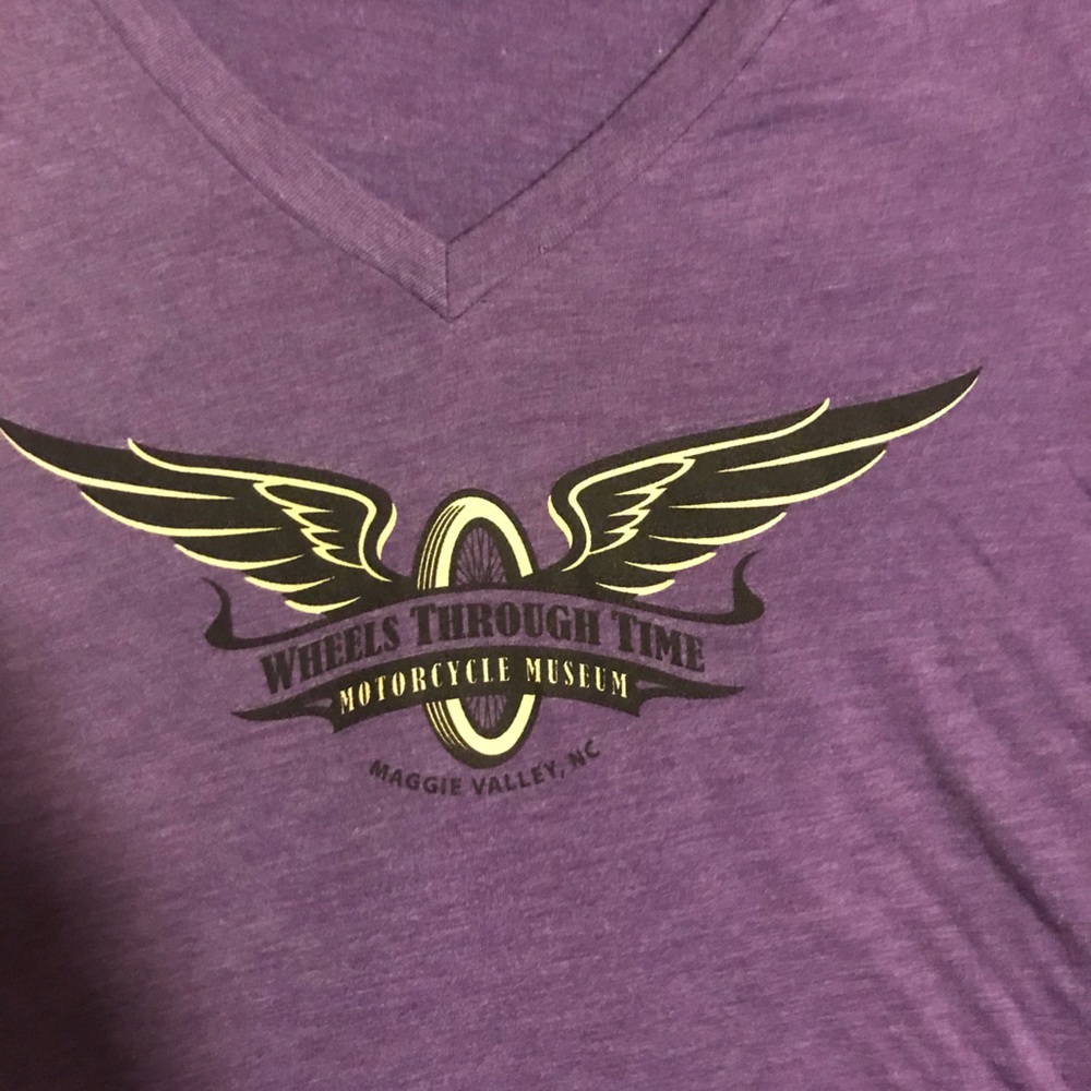 Wheels through time motorcycle museum shirt size M Medium